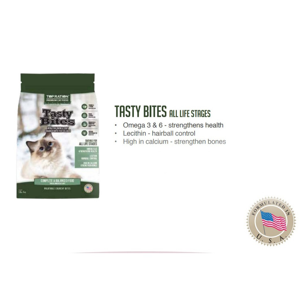 Top Ration Premium Cat Dry Food Tasty Bites ( For all Adult Cat