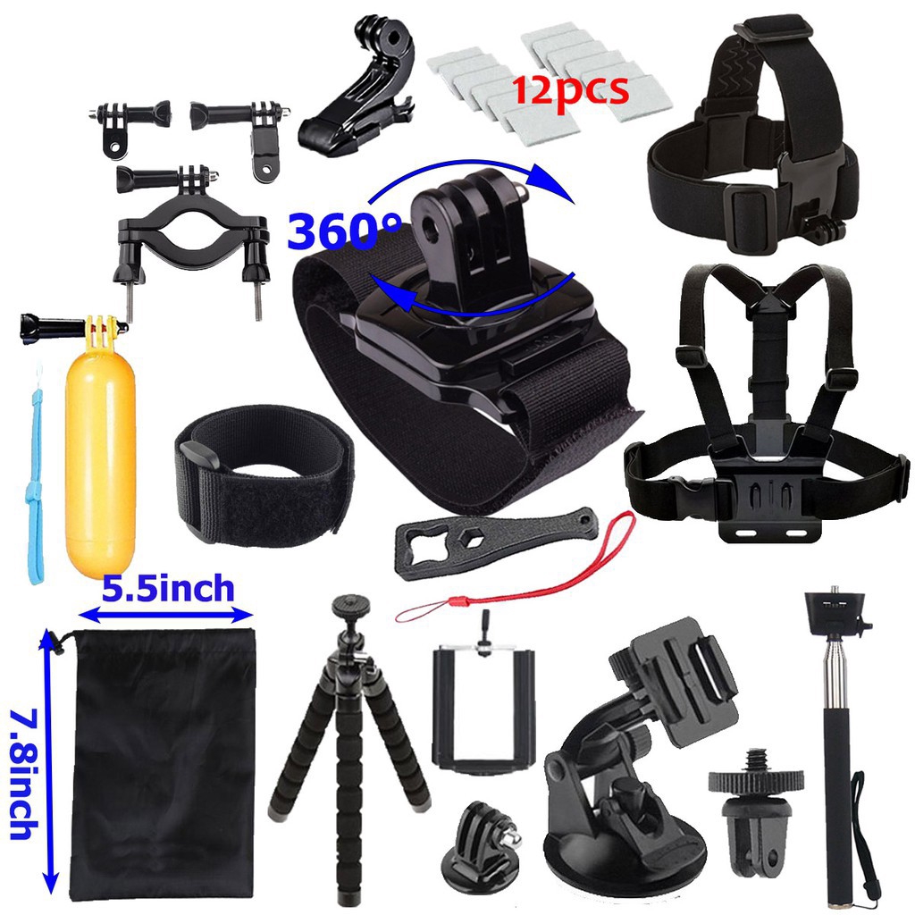 Gopro accessories Set Monopod tripod for Go pro hero 3 4 5 6 7 8 9