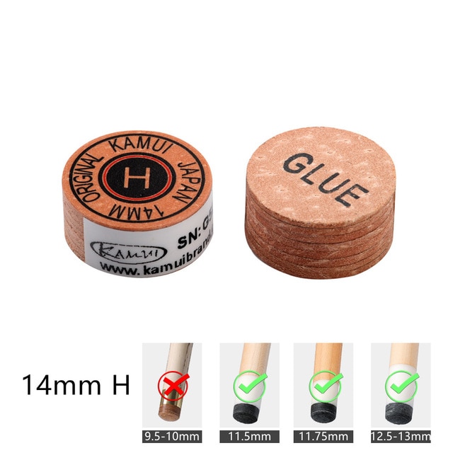 TAOM PRO 10mm Snooker Cue Tips – Individual Tips Available In Various Hardness/Density (S2032)
