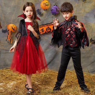 Halloween scary children cosplay clothing masquerade cosplay costume stage costumes  vampire cosplay outfits for boy