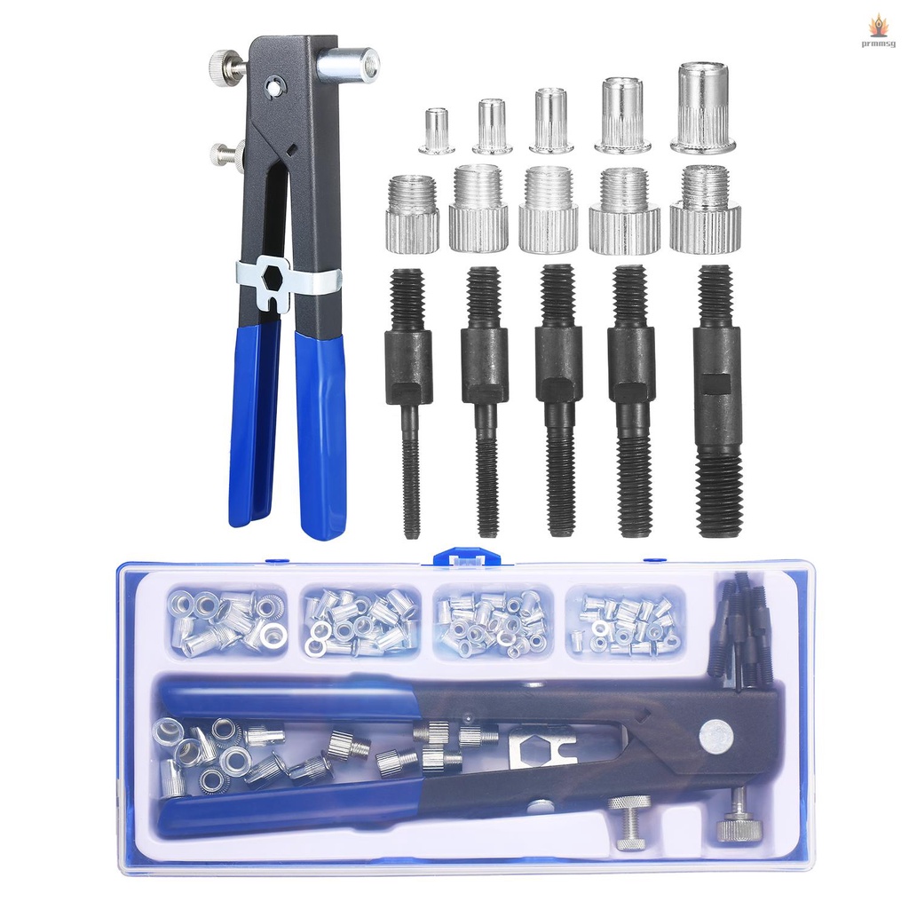 86PCS Rivet Nut Tool Kit Set Blind Rivet Nut Hand Riveter Wrench ...