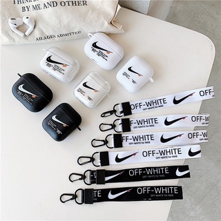 Nike Off-White AirPods 1/2, Pro and 3 Case Plus Lanyard