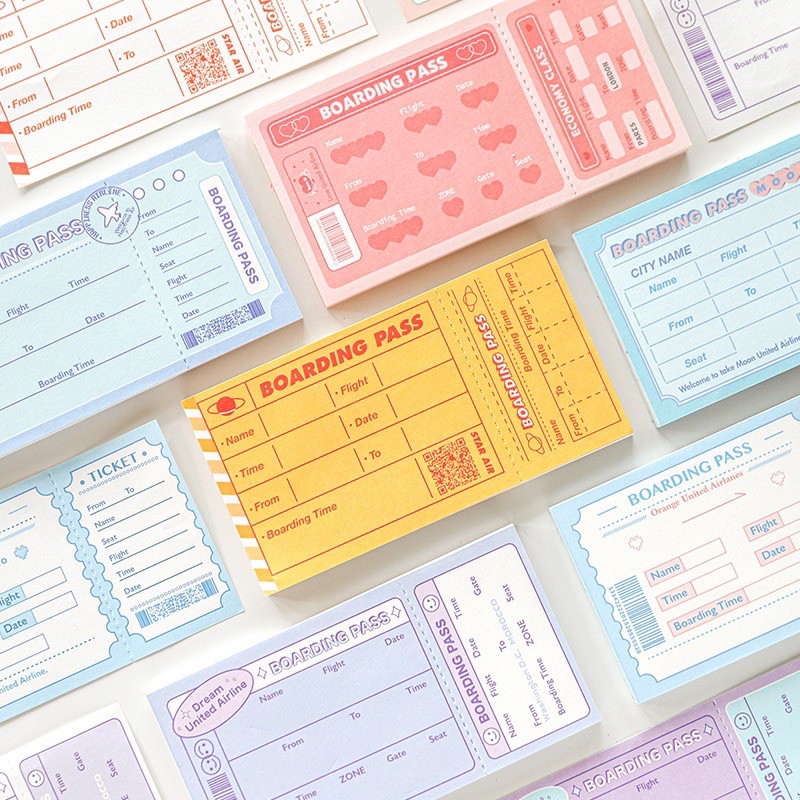 💥Ready To Ship💥() Air Ticket Pop-up Note Paper | Shopee Singapore