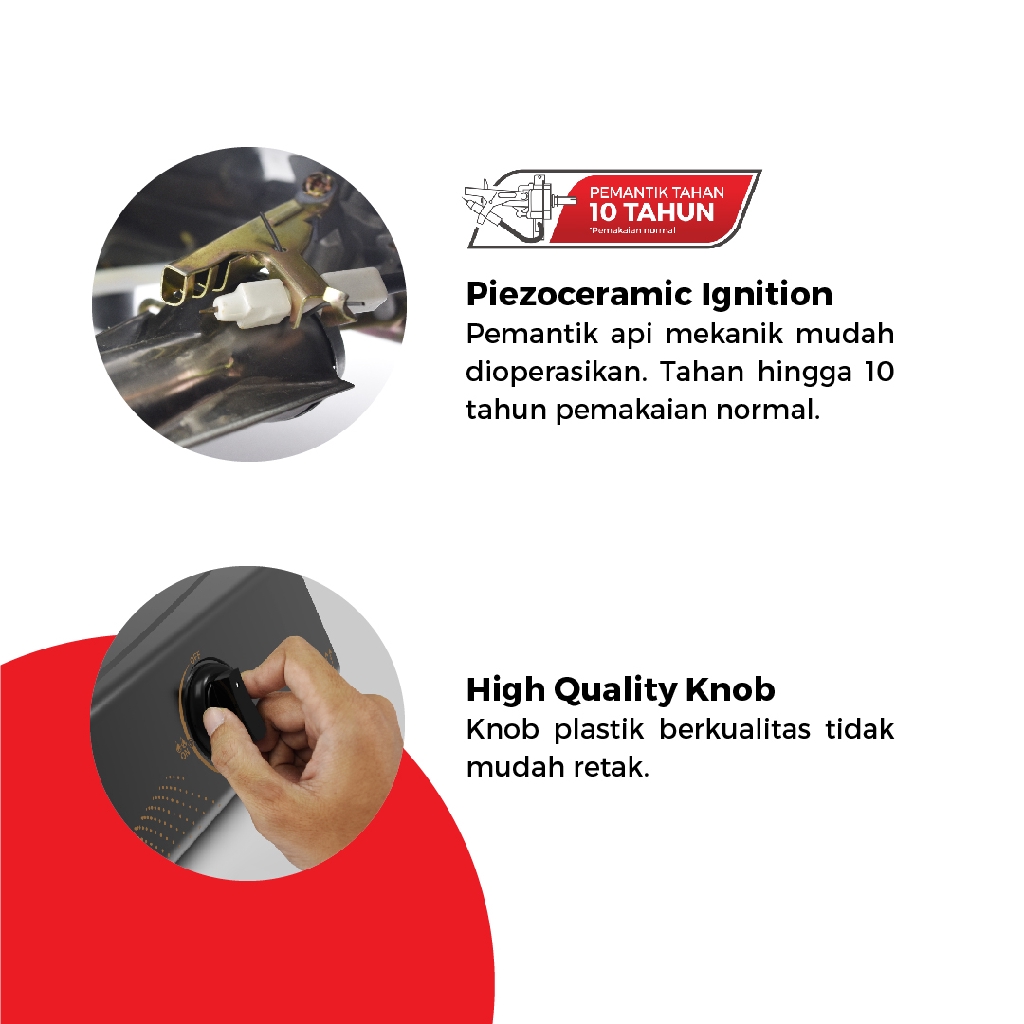Maspion Kompor Gas 2 Tungku MKG 709 C - Gambar 4