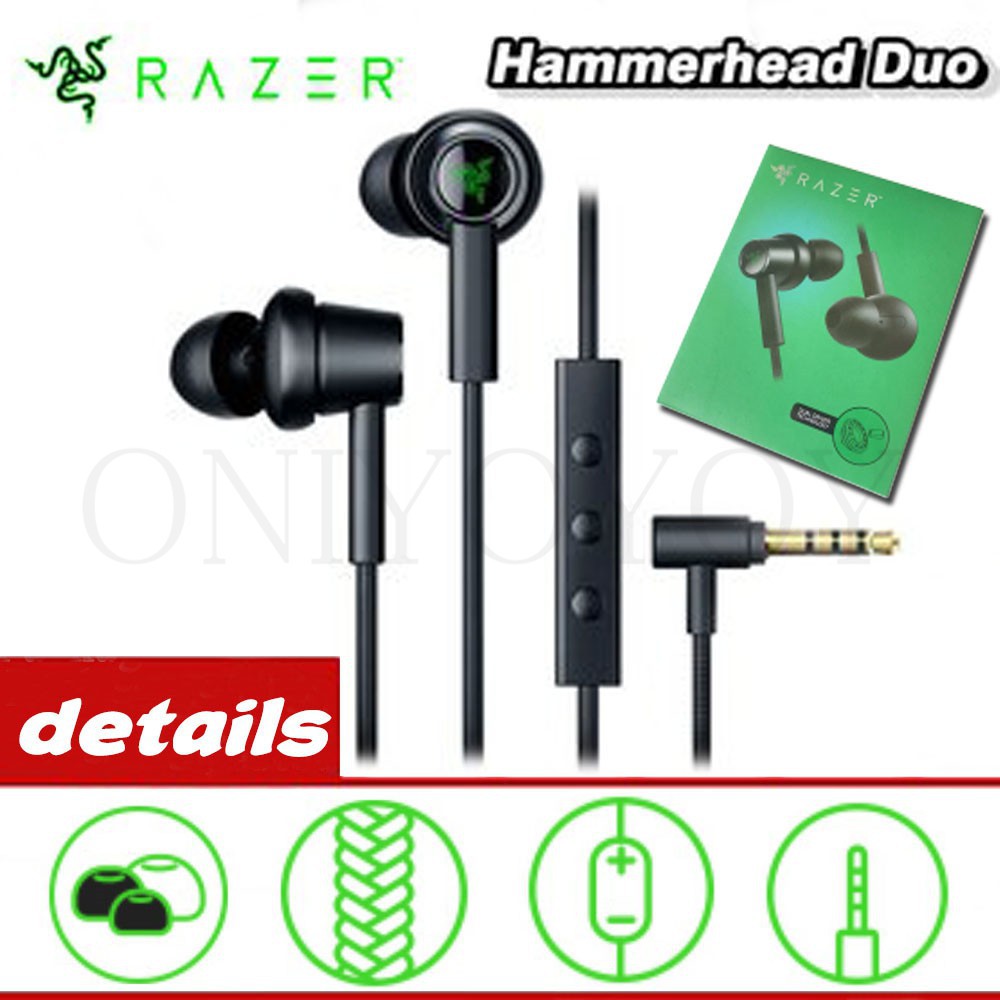 Razer Hammerhead Duo In Ear Headset with Mic | Shopee Singapore