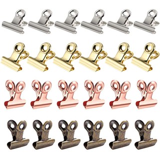 10 Pack Large Bulldog Clips/Metal Hinge Clip File Paper Clamps for Crafts, Food Bags, Drawings, Photos at Home Kitchen & Office (2 1/2 inch)