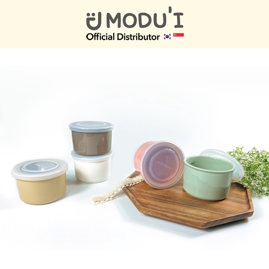 MODU'I Ceramic Container 250ml & 400ml / Airtight / Baby food storage ...