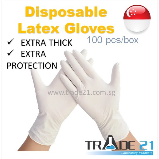 [SG READY STOCKS] Labskins 100pcs Disposable Latex Examination Gloves