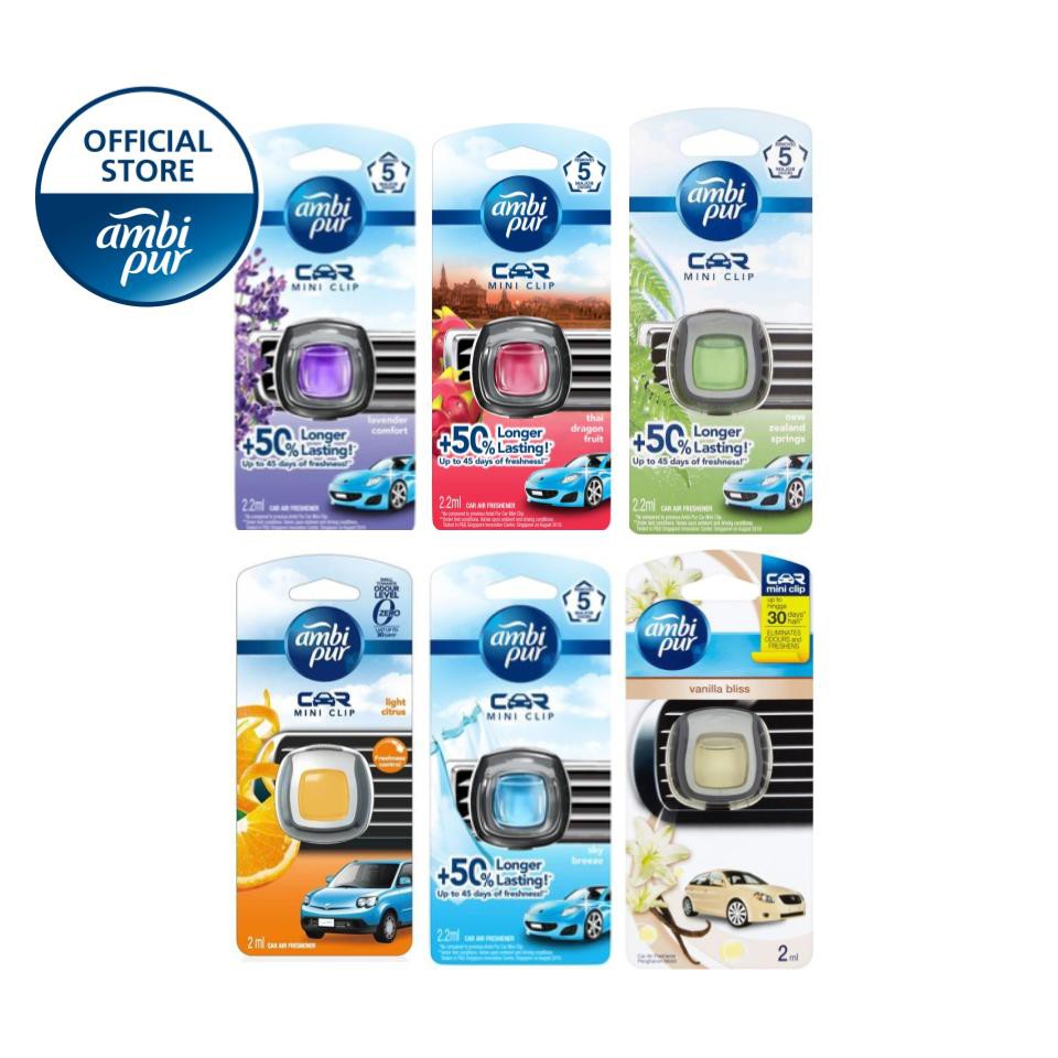 AmbiPur Car Air Freshener Mini Clip 2ml (Downy Scent) –