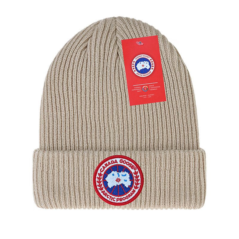 Canada goose logo beanie hotsell