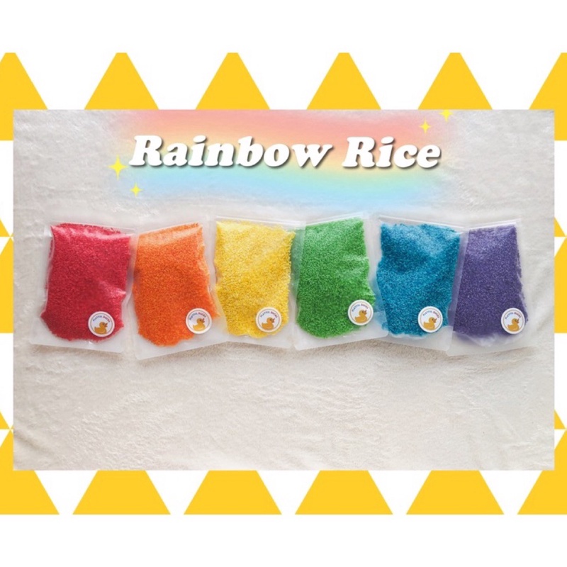 [SG Instock] Rainbow Rice | Coloured Rice | Kids Montessori Sensory ...