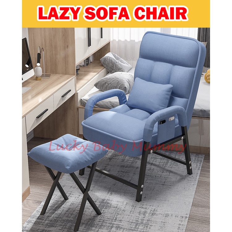 Sofa chair with leg rest hot sale