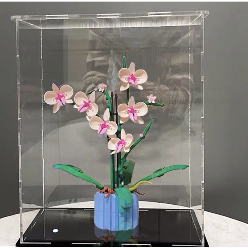 Acrylic Display Box for Lego 10311 Orchid Dustproof Clear Display Case (Lego  Set not Included）