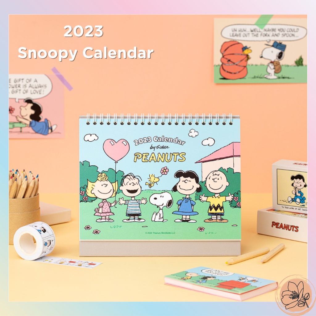 Peanuts x 2023 Snoopy Desk Calendar Shopee Singapore