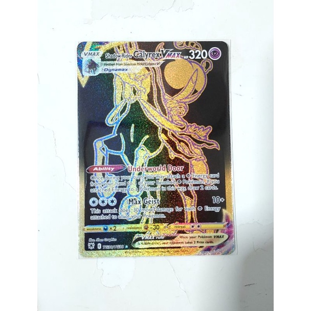 Pokemon shadow rider calyrex vmax gold astral radiance card | Shopee ...