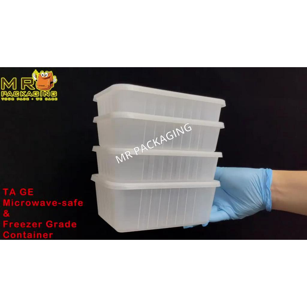 500 650 750 1000 ml Freezer Grade Rectangular Container with Lid ...