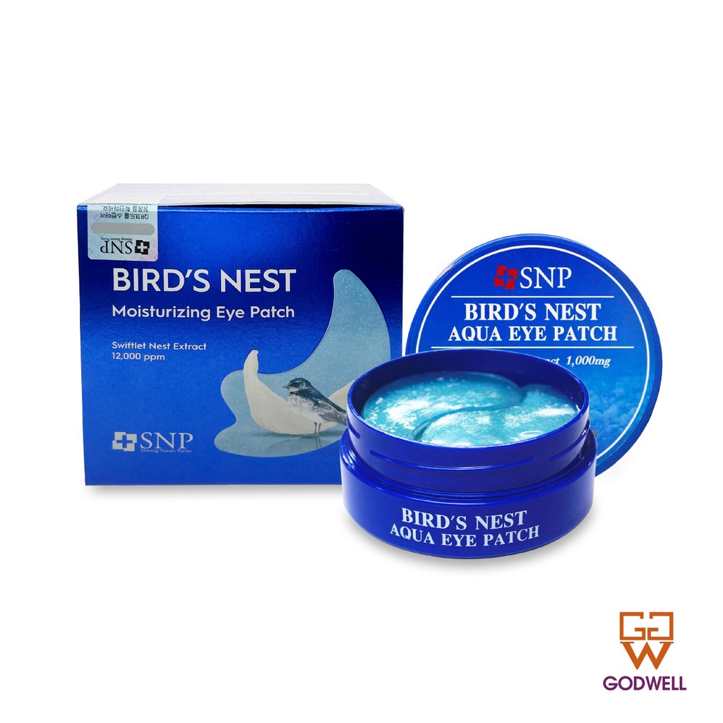 SNP Black Pearl Renew Eye Patch / Bird's Nest Aqua Eye Patch / Black