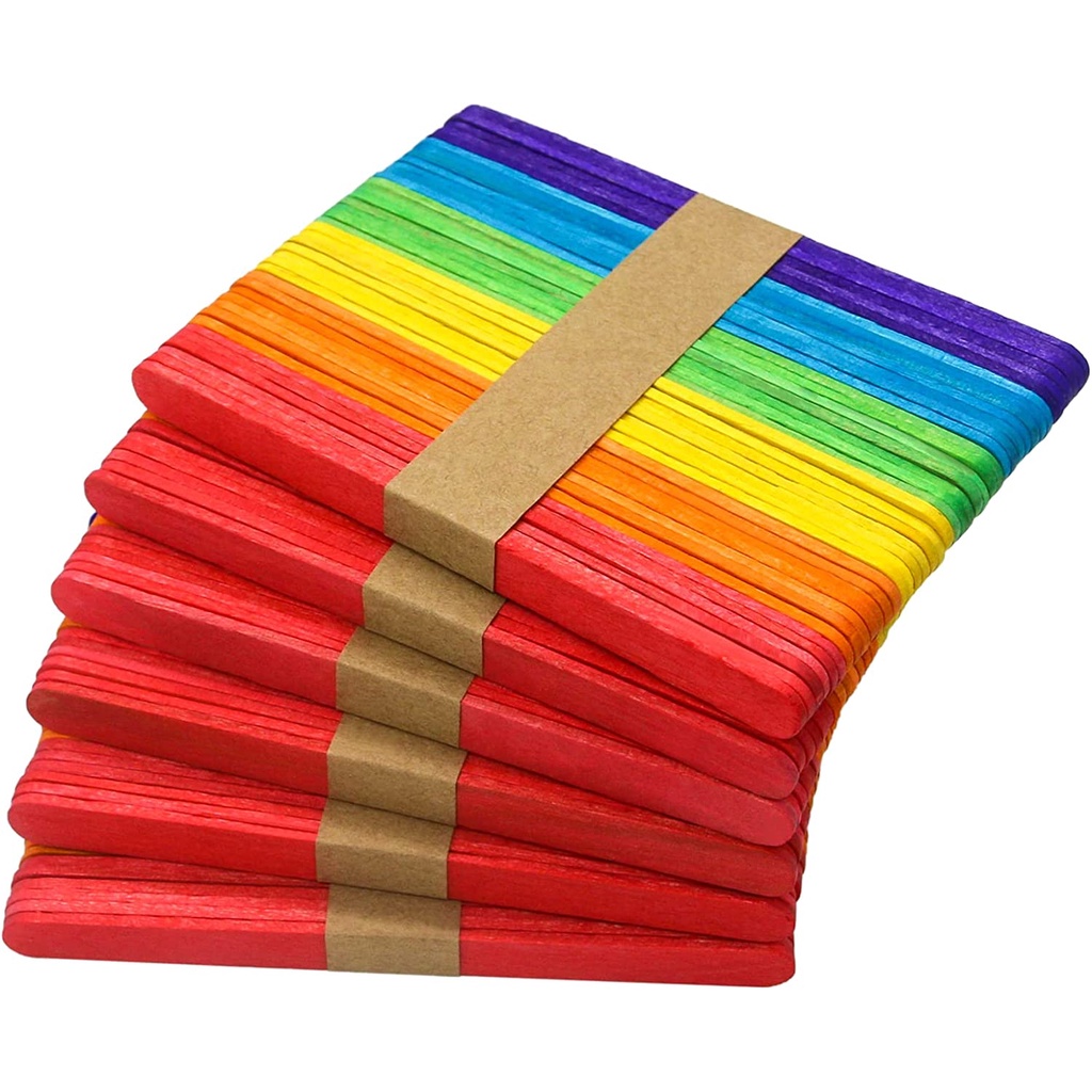 Ice Cream Stick Large Colourful (Pack of 50's) | Shopee Singapore