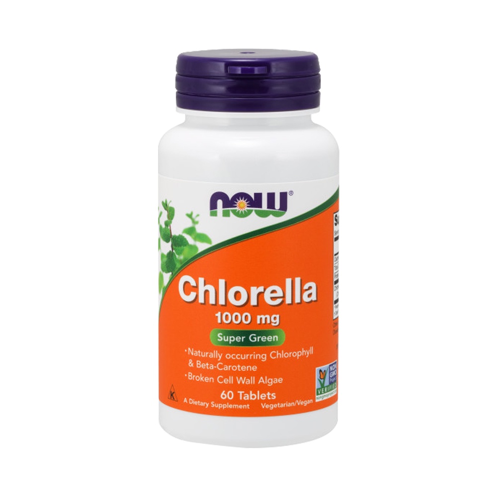 NOW Supplements, Chlorella 1000 mg with naturally occurring Chlorophyll ...