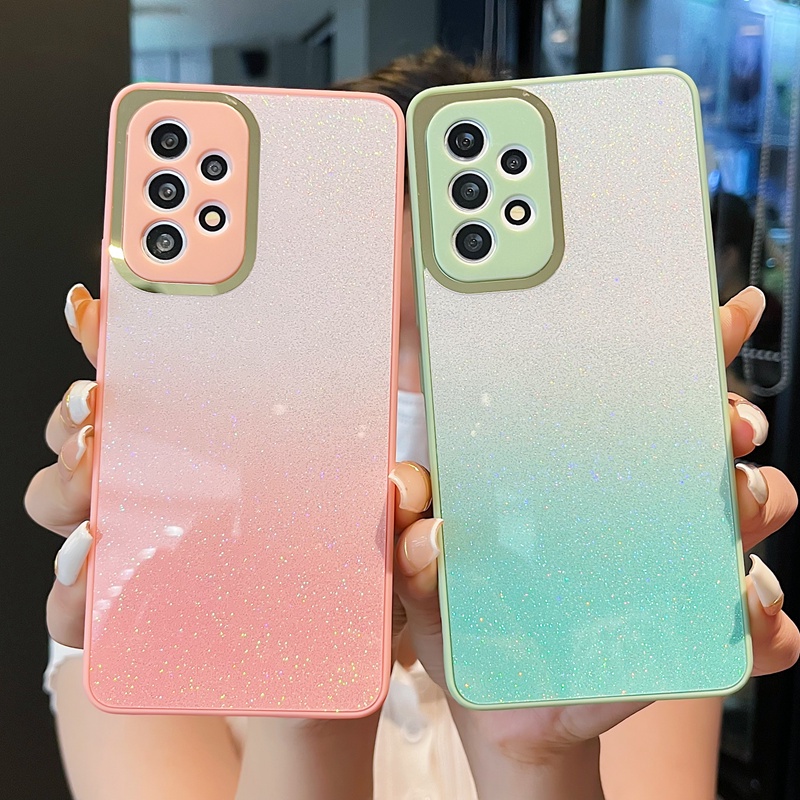 Bling Bling Glitter Star Case for Samsung Galaxy A73 A53 A23 A13 4G A33 5G A03 Shockproof Anti-fingerprint Anti-knock Luxury Camera Protection Phone Cover
