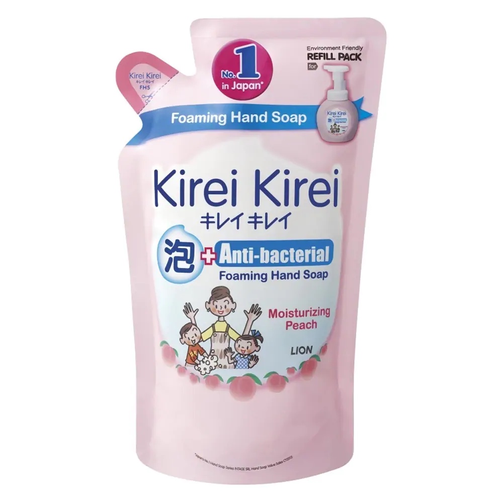 Kirei Kirei Anti Bacterial Foaming Hand Soap Moisturizing Peach 200ml