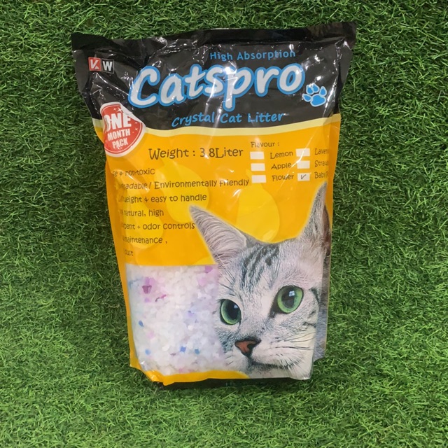 Catspro crystal cat litter 3.8liter | Shopee Singapore