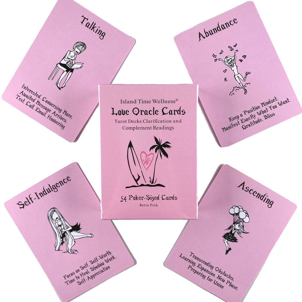 Pink Island Time Wellness Love Oracle Cards Leisure Party Table Game  Fortune-telling Tarot Deck | Shopee Singapore