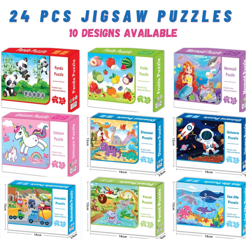 Kids Birthday Goodie Bag Gift Packs Dinosaur Puzzles