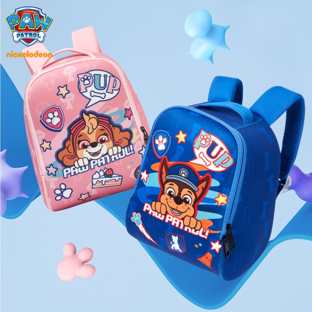 💗 Paw Patrol Chase Skye Waterproof School Bag Backpack for  Toddlers Boys and Girls