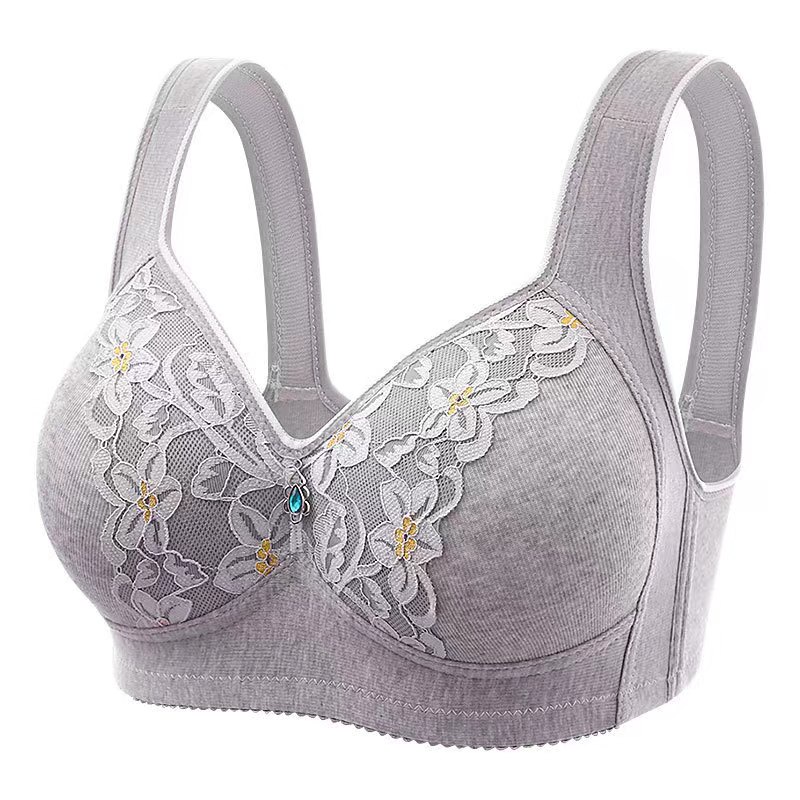 Big Size Bra Size 36-46 Cup B C Cotton Bra Wireless Bras No Iron Woman ...