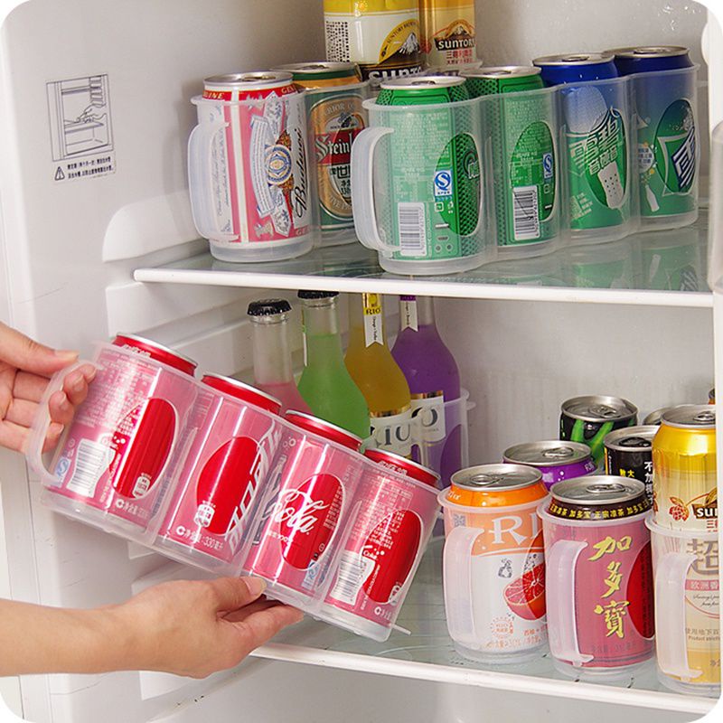 Drinks Bottle Organizer Kitchen Refrigerator Storage Box Kitchen ...