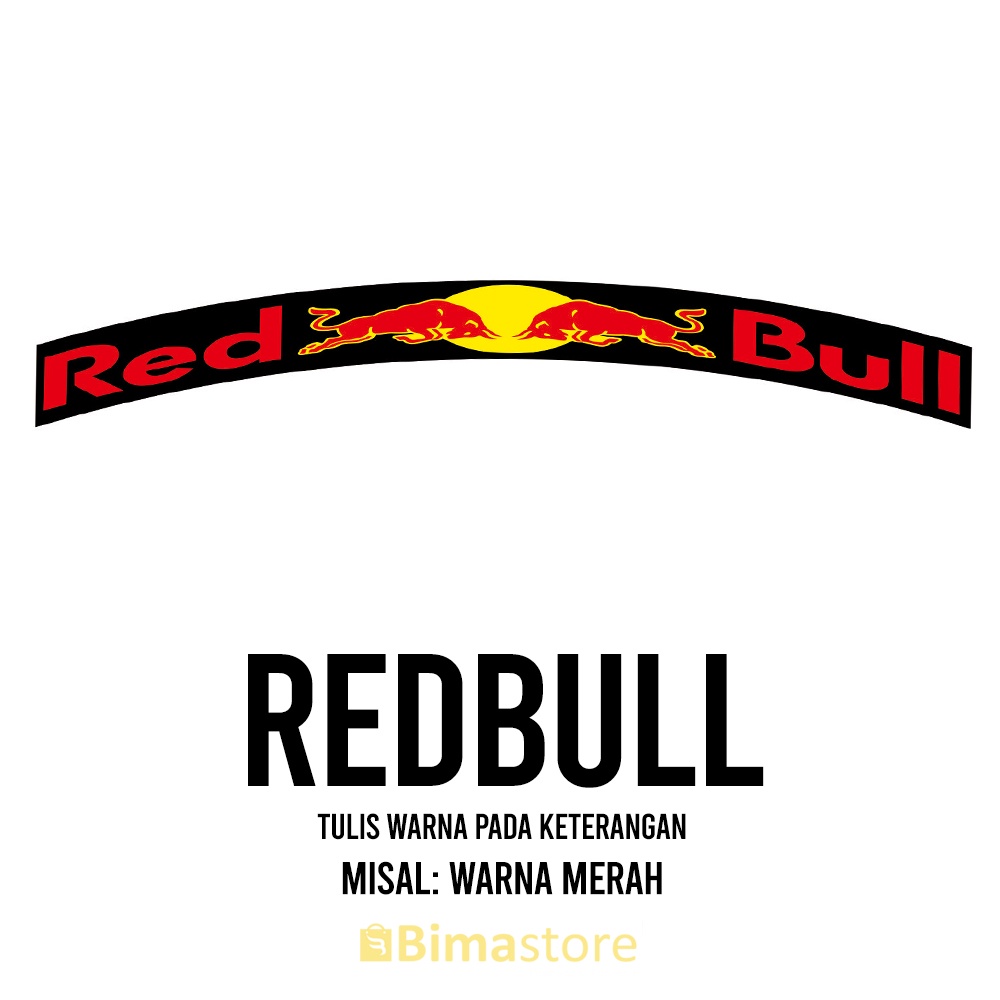 Redbull Bicycle Rims Sticker Decal Width 13 cm Diameter 16", 18", 20", 24", 27.5", 29