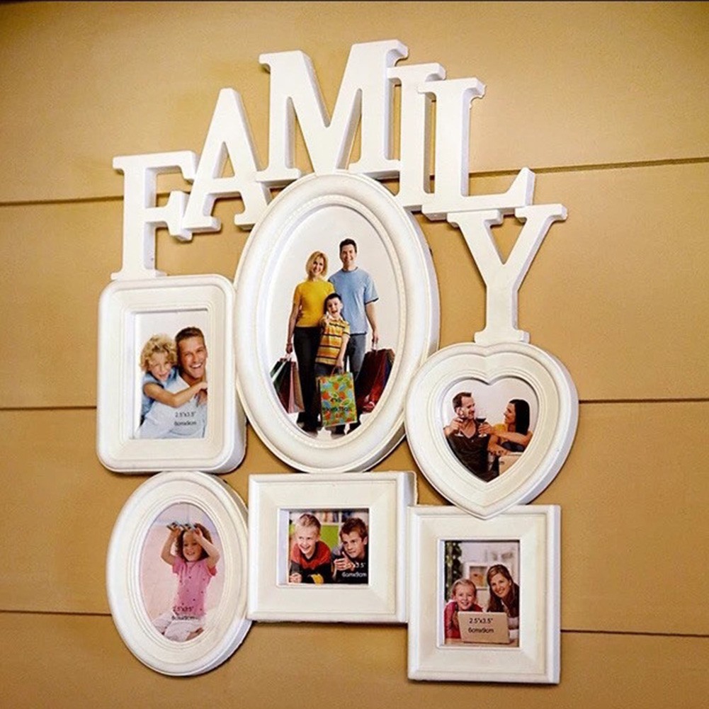 BK✿Family Photo Frame Wall Hanging Picture Holder Display Home Room Decor