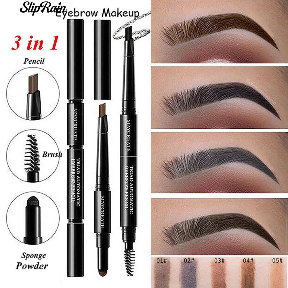 Eyebrow pencil store and brush