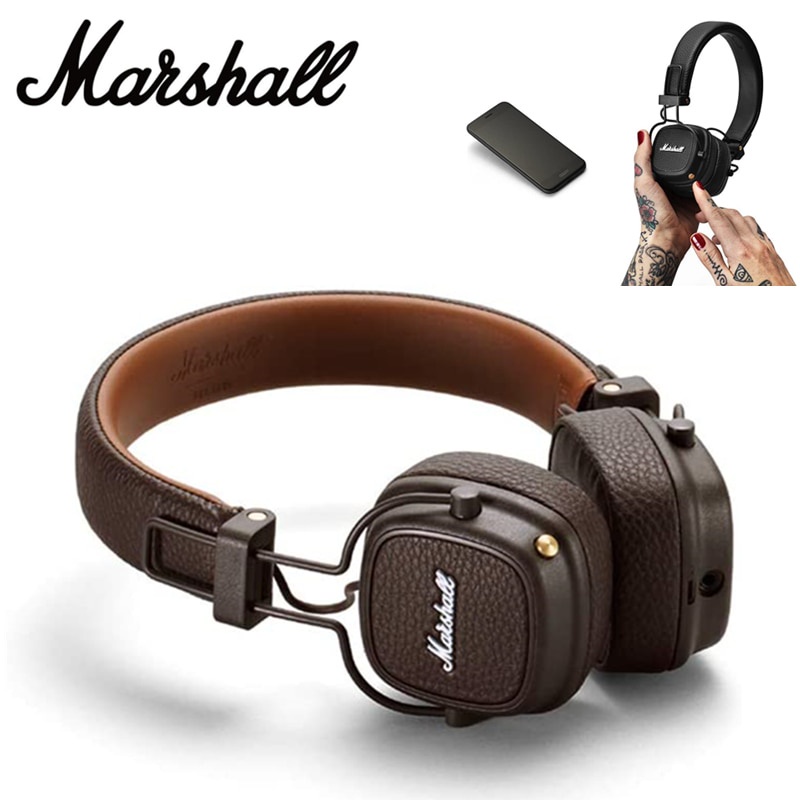 New Marshall Major 3 III Bluetooth Headphones Microphone Deep Bass DJ Shopee Singapore