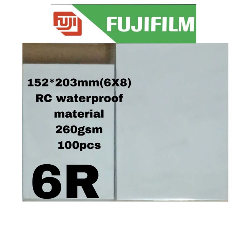 FUJIFILM 6R RC Glossy/Satin Photo Paper 260gsm 100pcs Glossy Photo ...