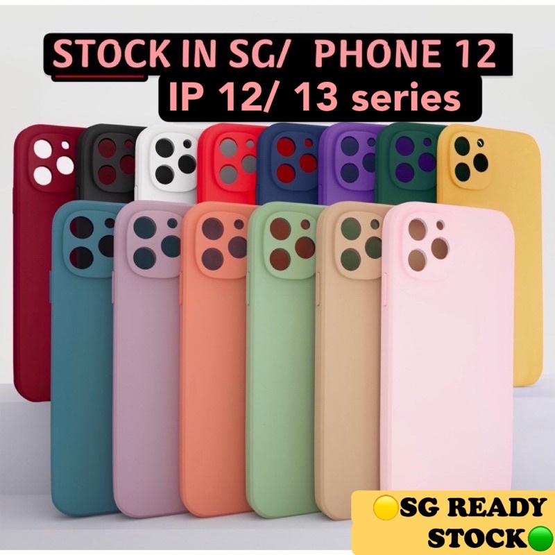 (13 colors) iPhone 12 13 cover silicone iPhone case Soft tpu case