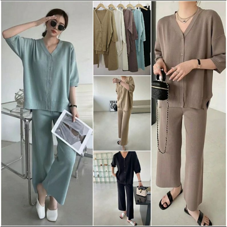 Premium Knitting Set Yarn Knitted Oversize Shirt Removable Front ...