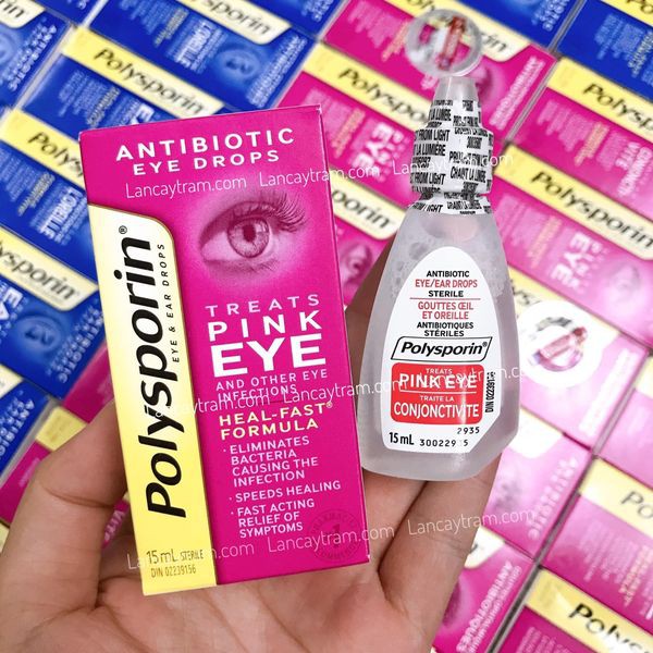 Polysporin Eye & Ear Drops Pink Eye Drops 15ml Shopee Singapore