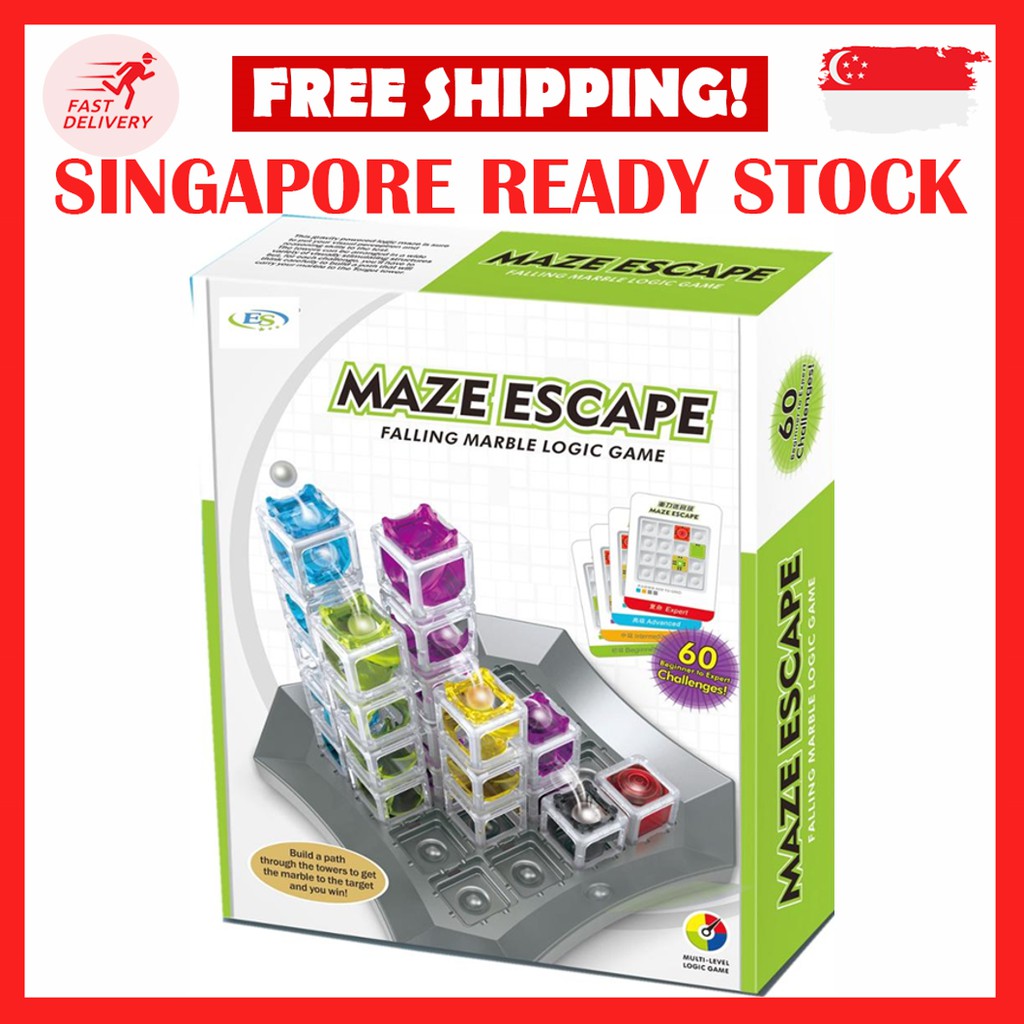 GRAVITY MAZE MARBLE RUN BRAIN GAME AND STEM TOY PUZZLE GAMES SMART GAMES  CHALLENGING GAMES BUILDING GAMES BRAIN TEASER | Shopee Singapore