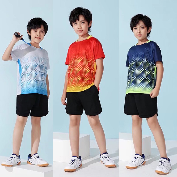 Top Quality Badminton Shirt 259#Kids Badminton Jersey Casual Wear Sportswear Boys&Girl Training Clothes