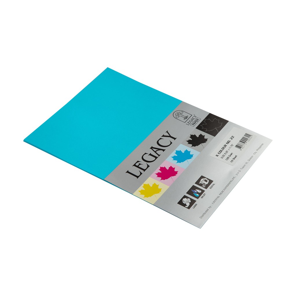 Legacy K-Colored Paper A4 10Sheets Blue KC120-22 (5Packs) | Shopee ...