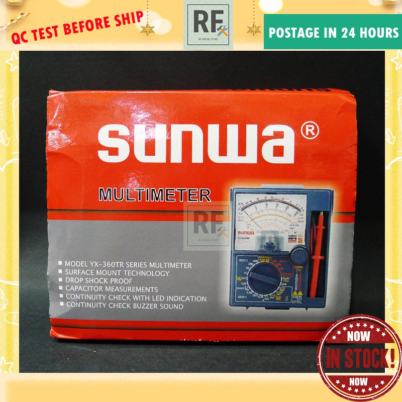 SUNWA MULTIMETER YX360TRD MULTI TESTER METER WITH BUZZER & INDICATOR ...