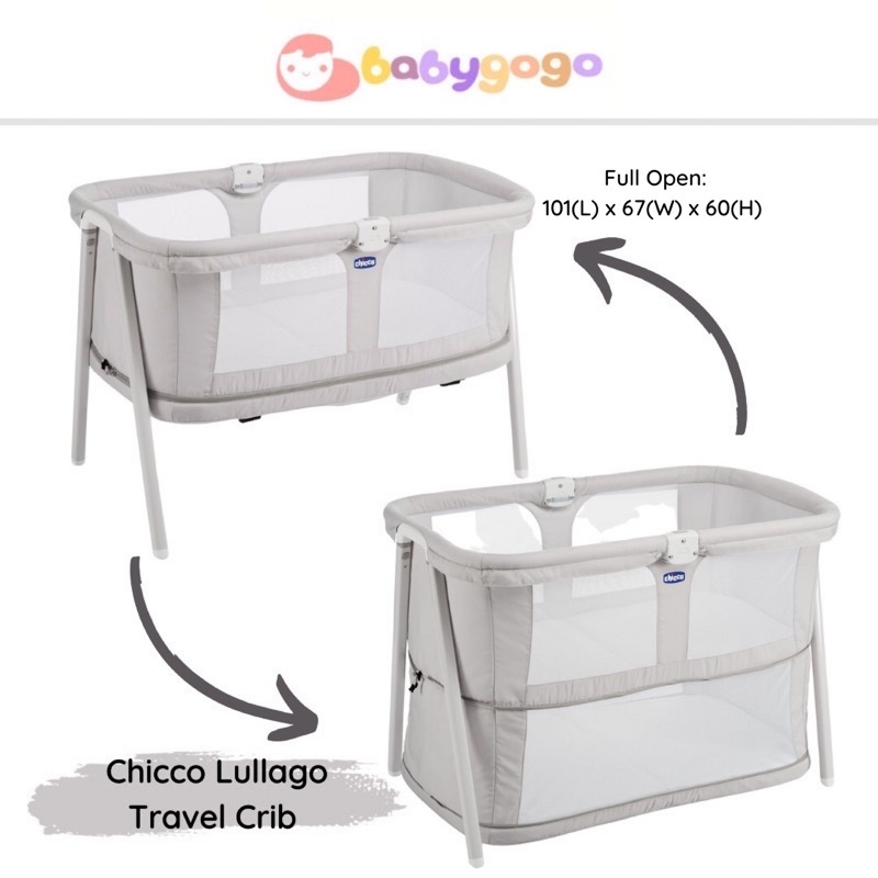 Chicco Lullago Zip Crib Travel Baby Cot Shopee Singapore