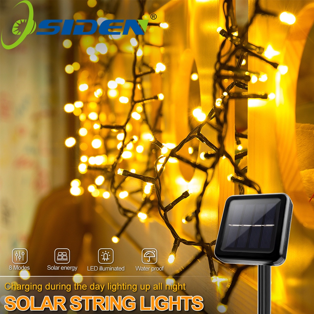 Solar Light Outdoor Waterproof 12M/22M 200LED Light Garden Christmas Party Decoration Fairy Light