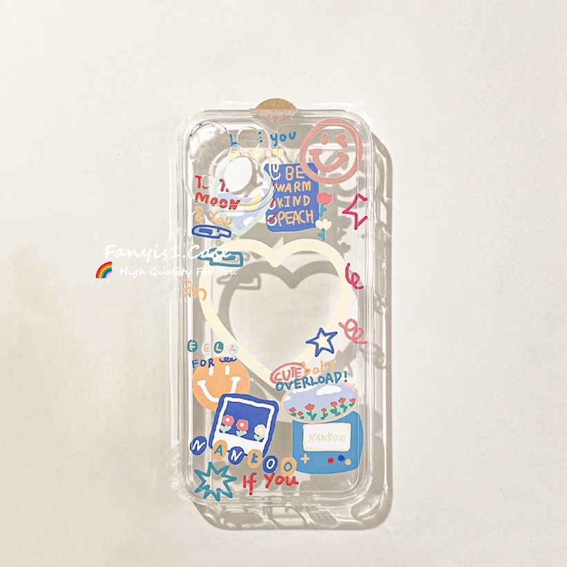 Casing Samsung A14 A13 A12 A04S A03S A03S A53 A23 A73 A33 A02S A51 A71 A52 A32 A22 A50 A30S A21S A11 A10 Smile Good Mood Transparent Phone Case Soft Back Cover