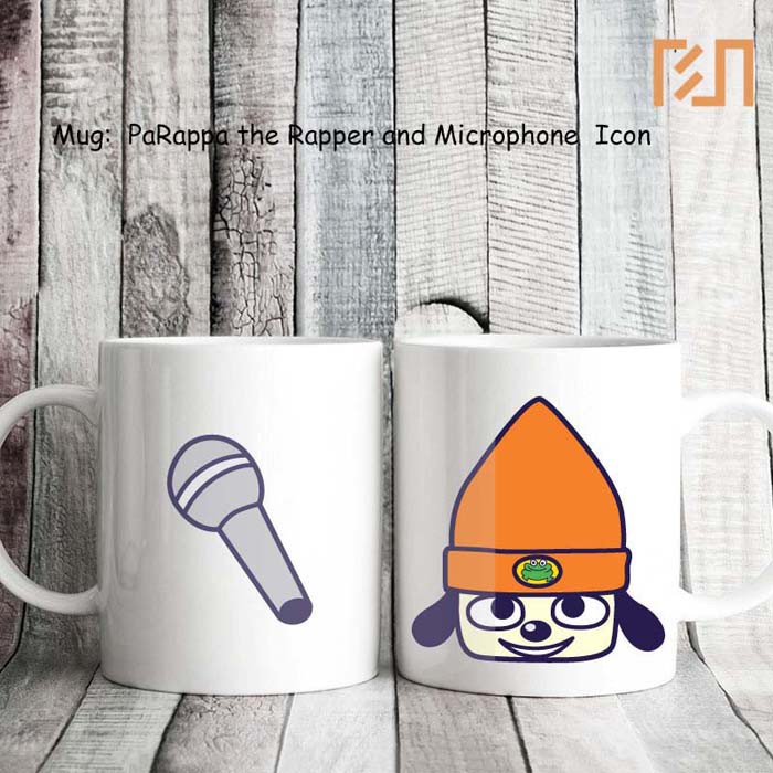 Mug PaRappa the Rapper and Microphone icon | Shopee Singapore