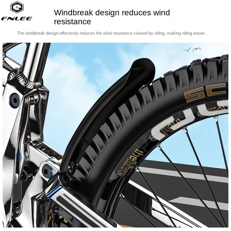 ENLEE New hard shell mudguard front and rear universal extended bike ...