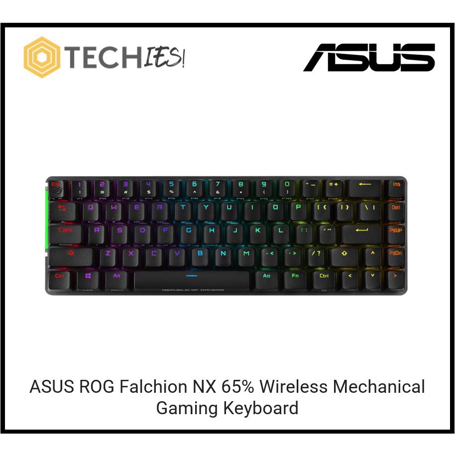 Asus ROG Falchion NX 65% wireless mechanical gaming keyboard with 68 ...