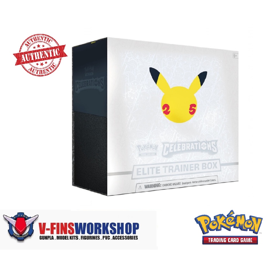 Pokemon TCG (English) 25th Anniversary Celebrations: Elite Trainer Box ...